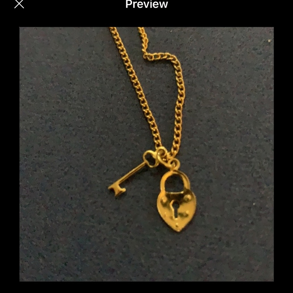 Mini Lock & Key π Necklace - Picture 3 of 9